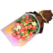 Valentines Day Special  18pcs Roses Bouquet