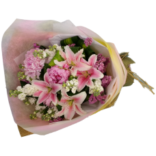 Pink Lily Flowers Bouquet