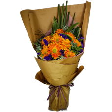 Ten Holland Gerberas Bouquet  Sunny Day