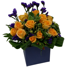 One Dozen Roses Box Arrangement