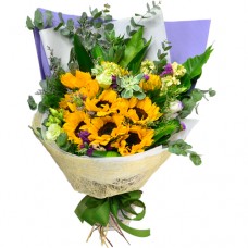 10pcs Sun Flowers Bouquet